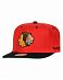 Бейсболка с прямым козырьком Mitchell and Ness FLIPSIDE Chicago Blackhawks Red