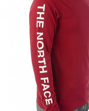 Футболка с длинным рукавом The North Face Dome Sleeve Print Cardinal Футболка с длинным рукавом The North Face Dome Sleeve Print Cardinal