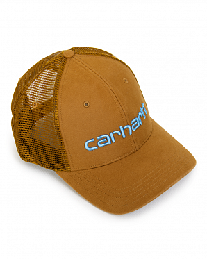 Бейсболка сетка Carhartt Style # 101195 Canvas Mesh-Back Logo Graphic Cap Tan