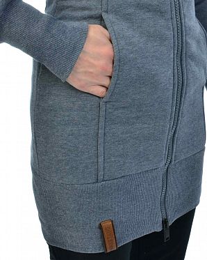 Толстовка женская длинная на молнии с капюшоном Naketano F... Me 2 Times Scarface