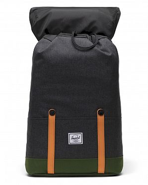 Рюкзак Herschel Retreat Youth Black Crosshatch  Forest Elf  Sun Orang Рюкзак Herschel Retreat Youth Black Crosshatch  Forest Elf  Sun Orang