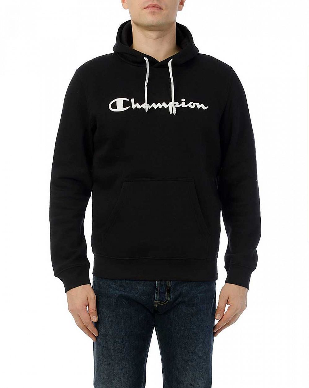 Толстовка мужская с капюшоном Оригинал Champion Authentic American KK01 Black отзывы