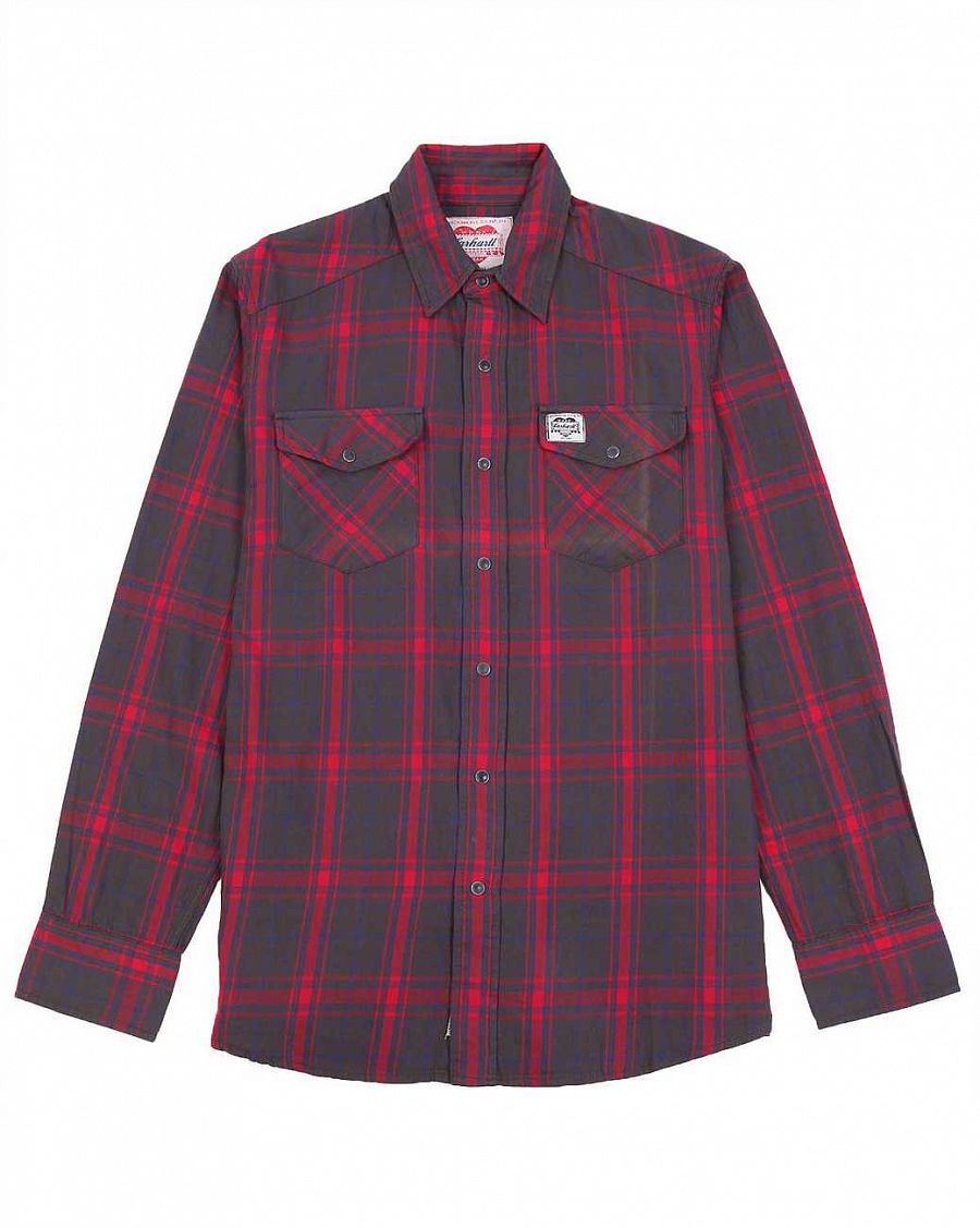 Рубашка мужская с длинным рукавом Carhartt USA Heritage 1889 Red Check отзывы Рубашка мужская с длинным рукавом Carhartt USA Heritage 1889 Red Check отзывы