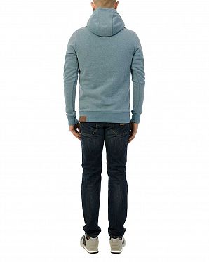 Толстовка мужская с капюшоном Naketano Disken Harry Light Blue Толстовка мужская с капюшоном Naketano Disken Harry Light Blue