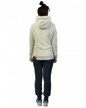Толстовка женская с капюшоном Naketano Schickobello IV Stone Grey Melange