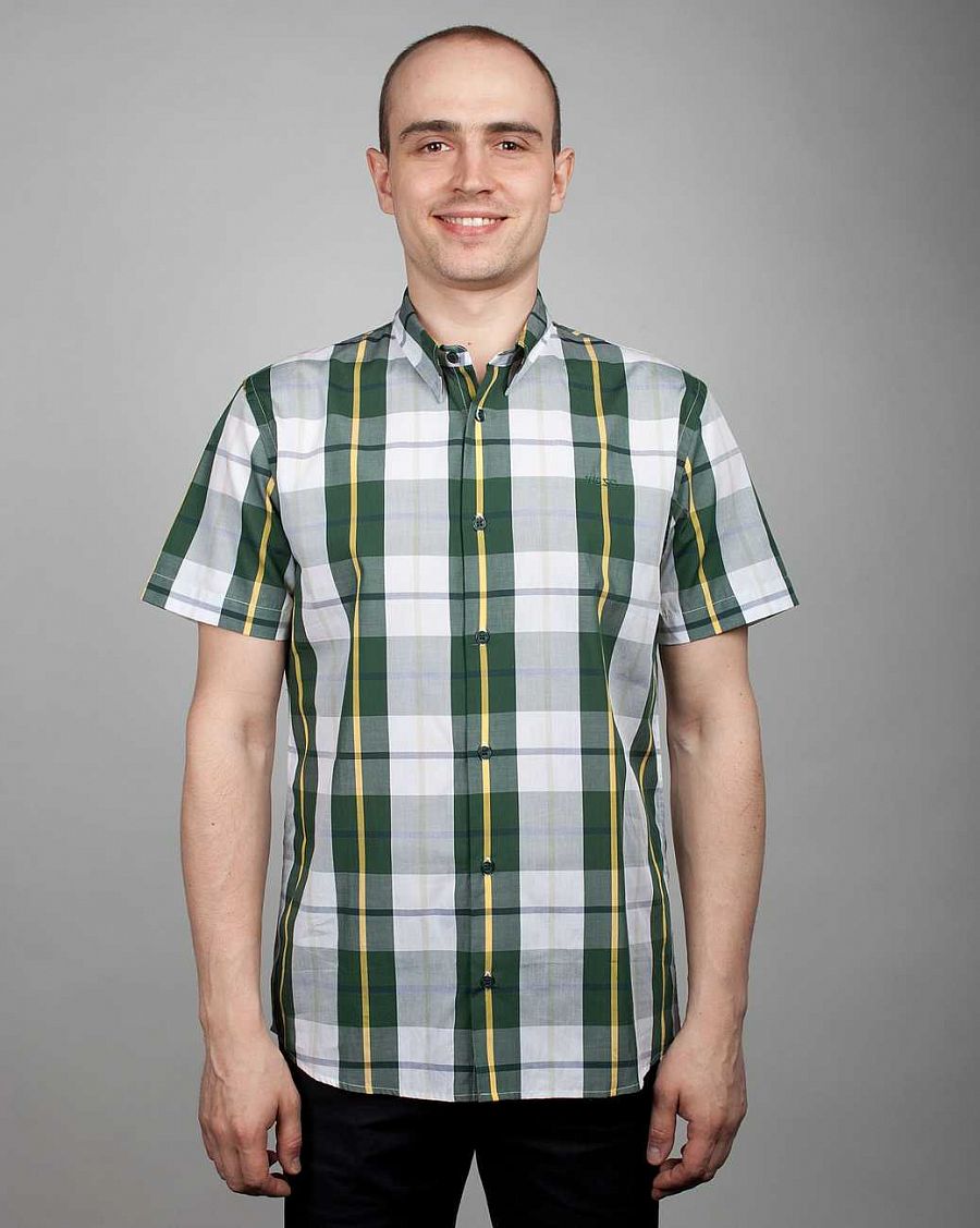 Рубашка мужская с коротким рукавом Wesc Sergio S/S Grape Leaf отзывы