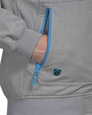 Ветровка водоотталкивающая на флисе Iriedaily Sober Grey