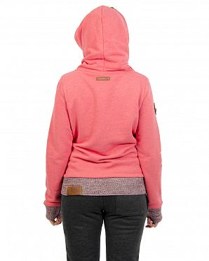 Толстовка женская с капюшоном Германия Naketano The Dark Sides Cherry Melange
