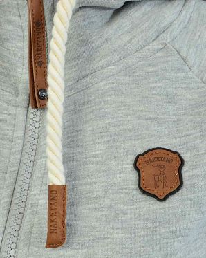 Толстовка женская на молнии с капюшоном Naketano Brazzo Grey