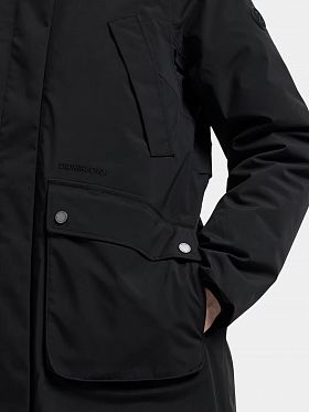 Парка женская зимняя водонепроницаемая Didriksons Leya Long Black Black