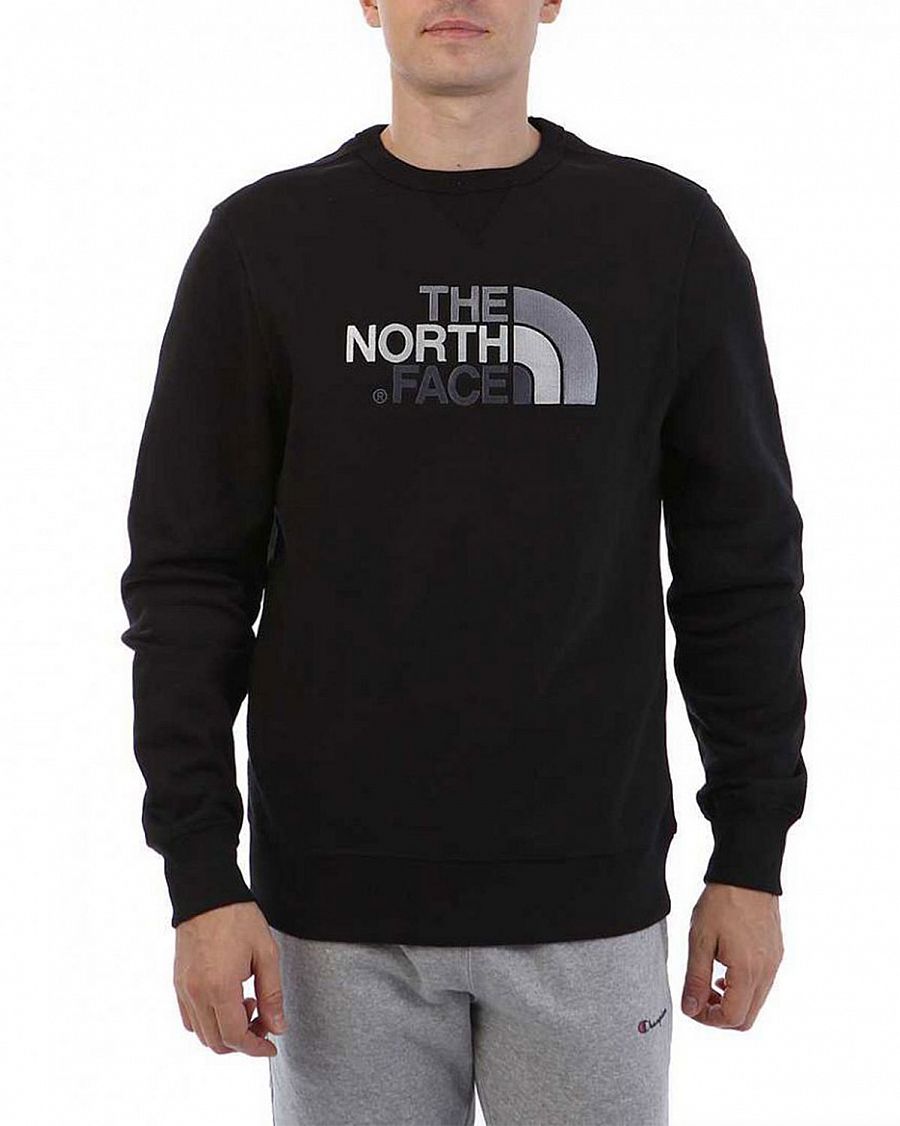 Толстовка мужская свитшот хлопок The North Face Drew Peak Black отзывы