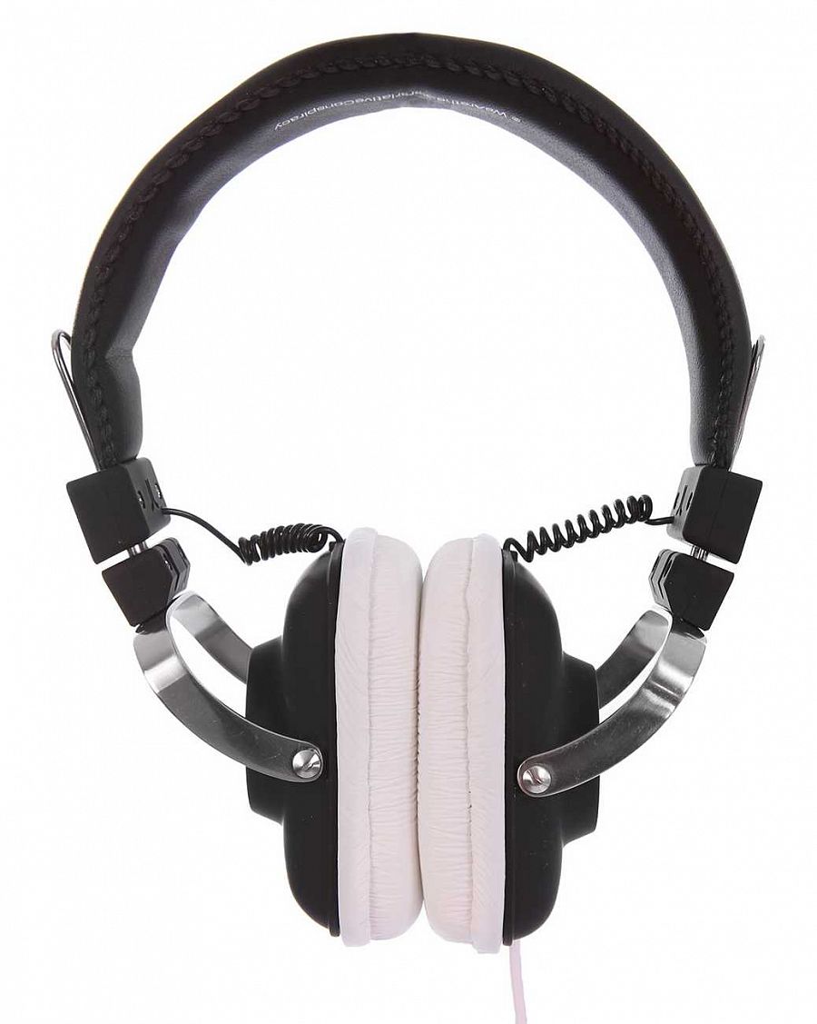 Наушники с микрофоном проводные складные WeSC Maraca On Ear Headphones Black White отзывы