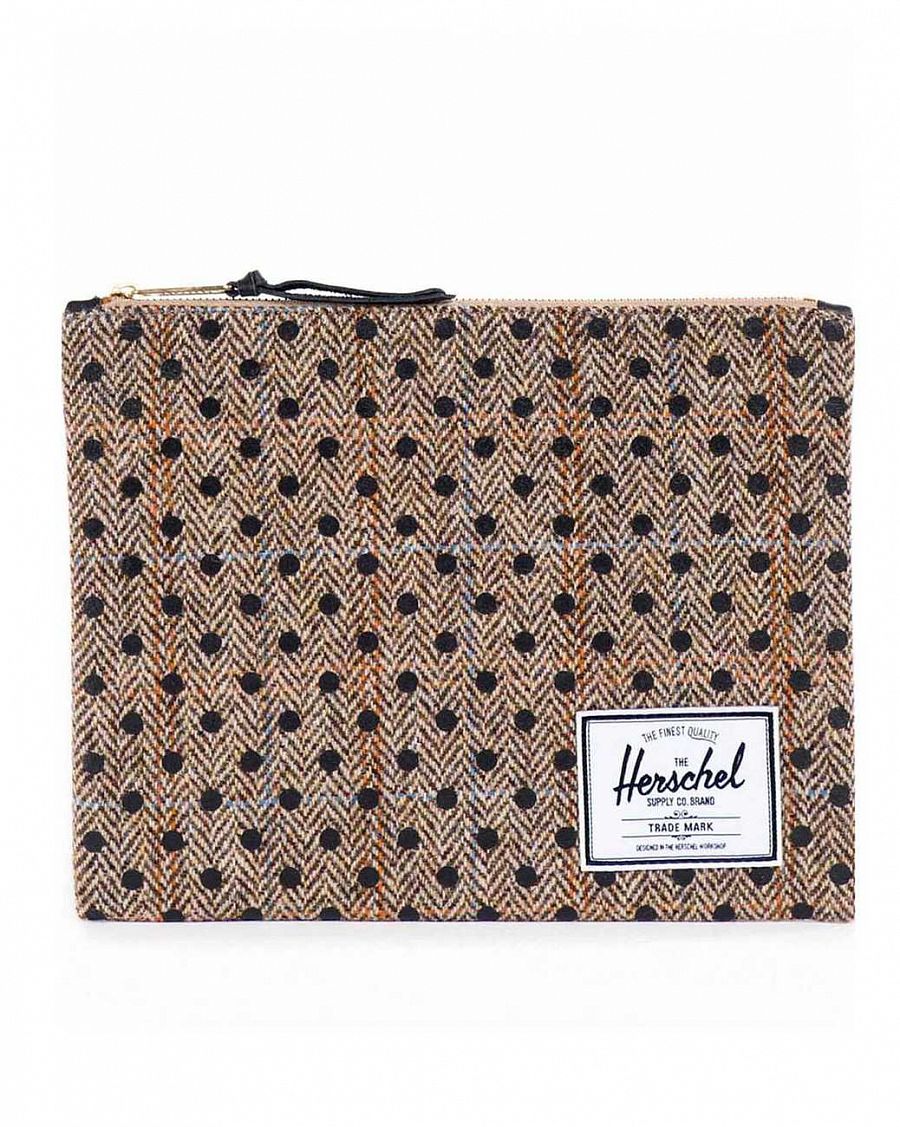 Клатч Herschel Network Extra Large Harris Tweed Black polka dot отзывы