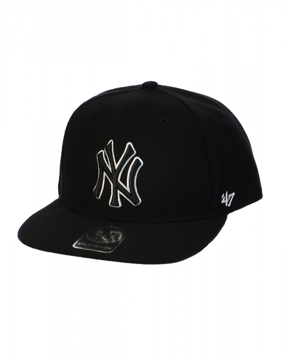 Бейсболка классическая с прямым козырьком '47 Brand Captain NO SHOT New York Yankees BKB Black отзывы