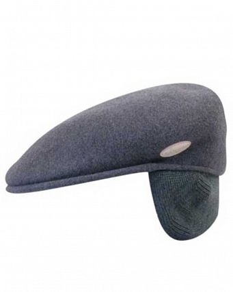 Кепка шерстяная Kangol Wool 504  Earlap Dk.Flannel