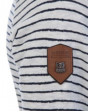 Толстовка женская с капюшоном на молнии Naketano Nasenhaarwickler Amazing Grey