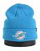 Шапка с подворотом '47 Brand NFL Miami Dolphins Blue