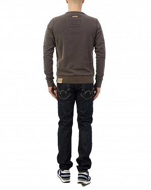 Толстовка мужская свитшот Naketano Schwanz mit Bravour Purple Grey Толстовка мужская свитшот Naketano Schwanz mit Bravour Purple Grey