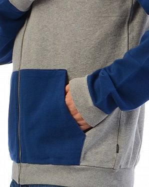 Толстовка мужская на молнии с капюшоном Wesc Franchise Grey Толстовка мужская на молнии с капюшоном Wesc Franchise Grey