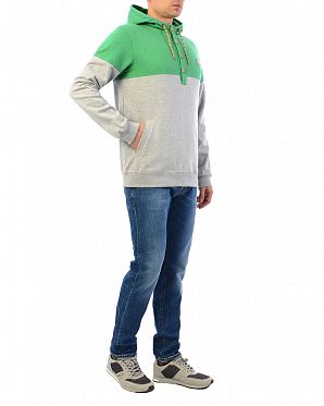 Толстовка мужская с капюшоном Iriedaily Hipster Block Green
