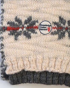 Шарф 100% овечья шерсть зимний Knowledge Cotton Apparel made in Europe Grey Шарф 100% овечья шерсть зимний Knowledge Cotton Apparel made in Europe Grey