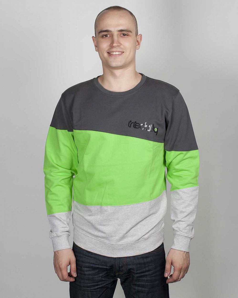 Толстовка Iriedaily Conctructed Crew Neon Green отзывы
