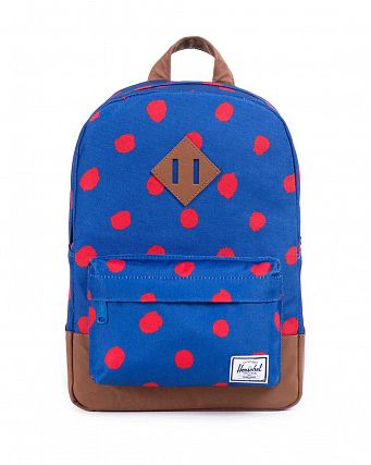 Рюкзак маленький Herschel Heritage Kids Navy Red Polka Dot