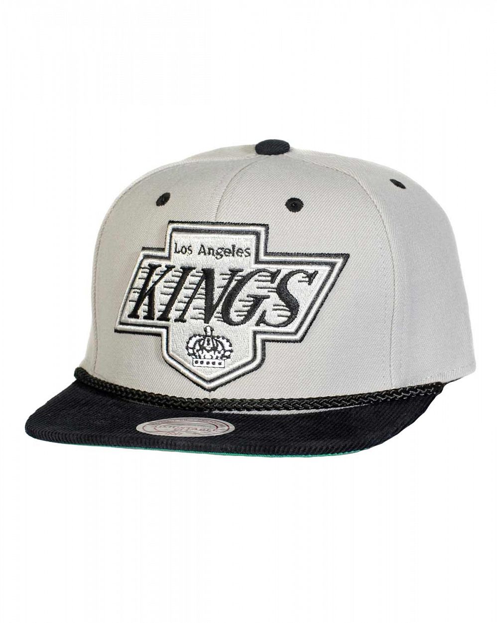 Бейсболка с прямым козырьком Mitchell and Ness VISCORD Los Angeles Kings Grey отзывы