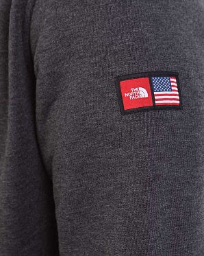 Толстовка мужская с капюшоном флисовая The North Face IC Logo Dark Grey Толстовка мужская с капюшоном флисовая The North Face IC Logo Dark Grey