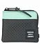 Кошелек на молнии и слотом для карт Herschel Johnny Aspect Black Lucite Green