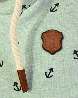 Толстовка женская с капюшоном Naketano Zu geilen Senfmaus Nasty Mint