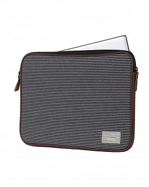 Чехол для ноутбука HEX Fleet MacBook Pro sleeve with IPad pocket, Black Grey stripe (15) Чехол для ноутбука HEX Fleet MacBook Pro sleeve with IPad pocket, Black Grey stripe (15)