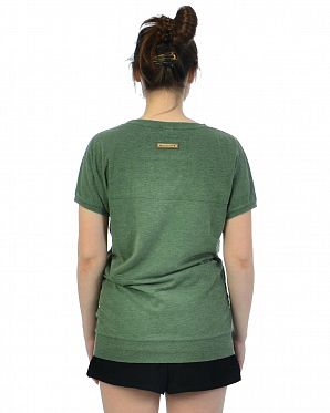 Футболка женская удлиненная Naketano Naketano Kelle inne Fresse II Heritage Pine Green Melange Футболка женская удлиненная Naketano Naketano Kelle inne Fresse II Heritage Pine Green Melange