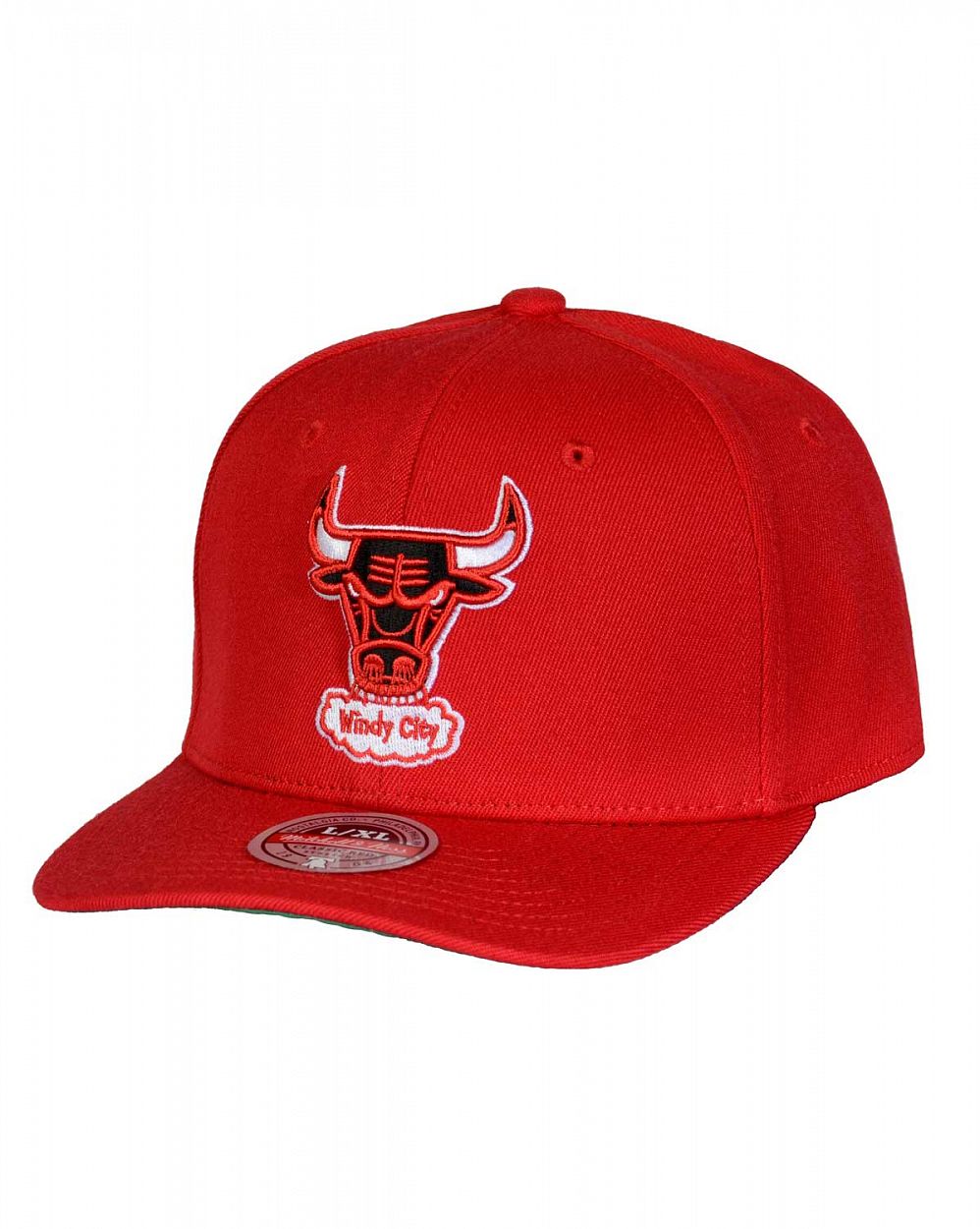 Бейсболка с прямым козырьком Mitchell and Ness TEAM GROUND 2.0 STRETCH Chicago Bulls Red отзывы