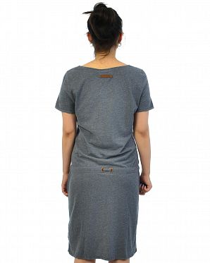 Платье женское короткий рукав и карманами Naketano El Majmuni Scarface Melange Платье женское короткий рукав и карманами Naketano El Majmuni Scarface Melange