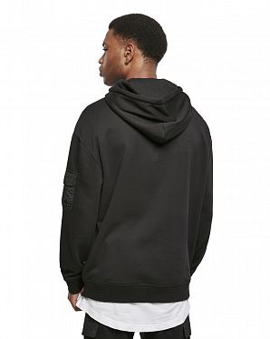 Толстовка мужская с капюшоном Urban Classics Commuter Hoody Black Толстовка мужская с капюшоном Urban Classics Commuter Hoody Black