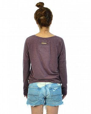 Футболка женская с длинным рукавом Naketano Heimdahl VI Heritage Bordeaux Melange Футболка женская с длинным рукавом Naketano Heimdahl VI Heritage Bordeaux Melange