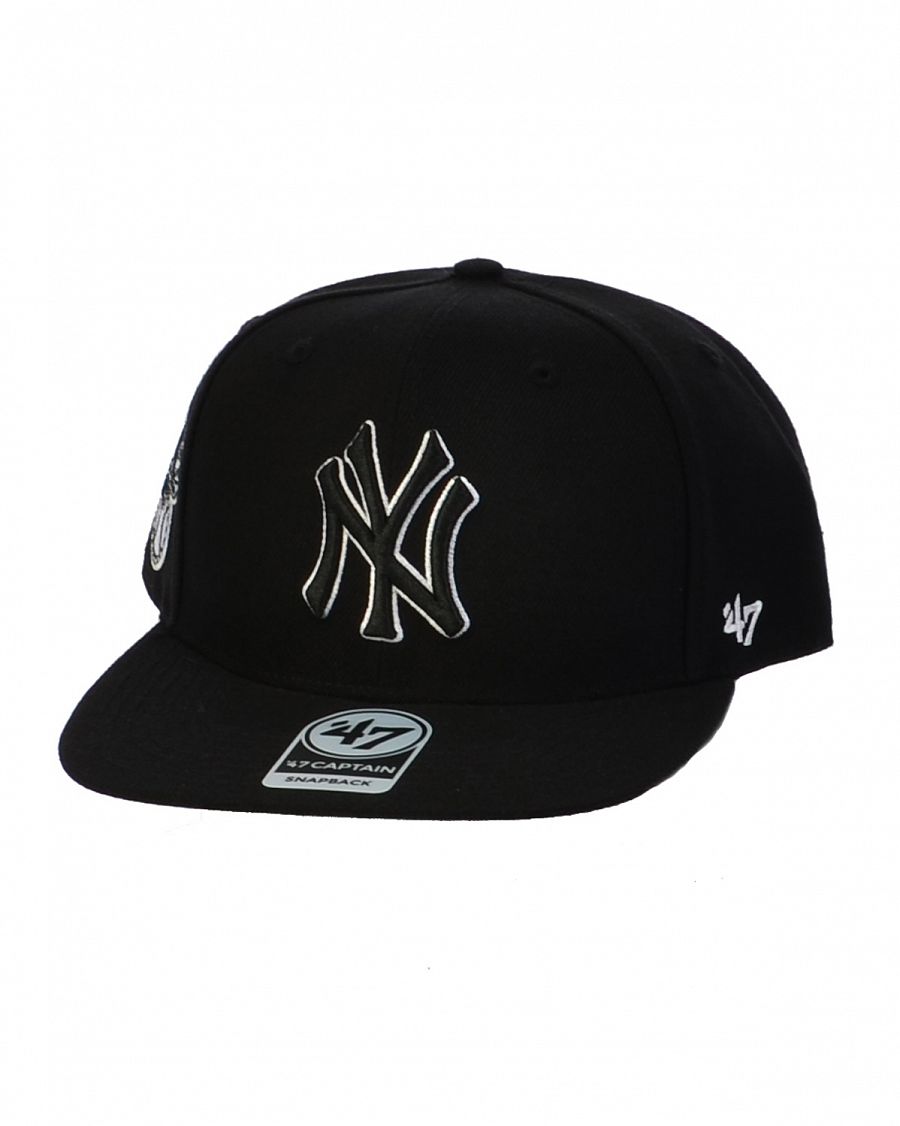 Бейсболка с прямым козырьком '47 SURE SHOT Captain Snapback New York Yankees Black отзывы