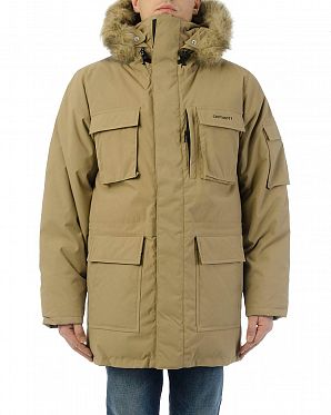 Пуховик зимний мужской Carhartt WIP Bering Leather Пуховик зимний мужской Carhartt WIP Bering Leather
