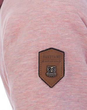 Толстовка женская на молнии с капюшоном Naketano Brazzo Schmutzmuschi Pink