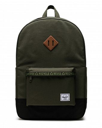 Рюкзак водоотталкивающий с карманом для 15 ноутбука Herschel Heritage Forest/Night Black