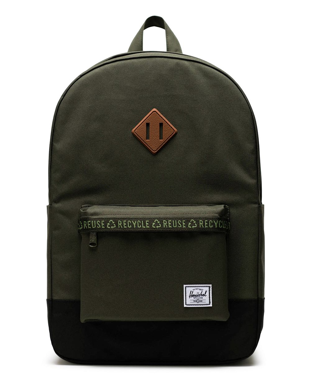 Рюкзак водоотталкивающий с карманом для 15 ноутбука Herschel Heritage Forest/Night Black отзывы