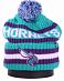 Шапка с помпоном на флисе '47 Brand NBA Charlotte Hornets Turquoise