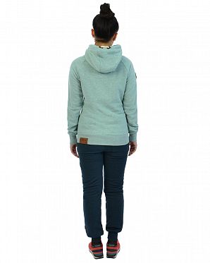 Толстовка женская с капюшоном Naketano Blonder Engel Wiederkauer Grun Melange