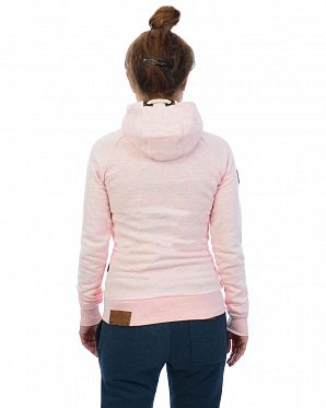Толстовка женская на молнии с капюшоном Naketano Brazzo Candy Muschi Melange