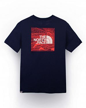 Футболка мужская The North Face Red Box CELEBRATION URBAN NAVY FIERY RED Футболка мужская The North Face Red Box CELEBRATION URBAN NAVY FIERY RED