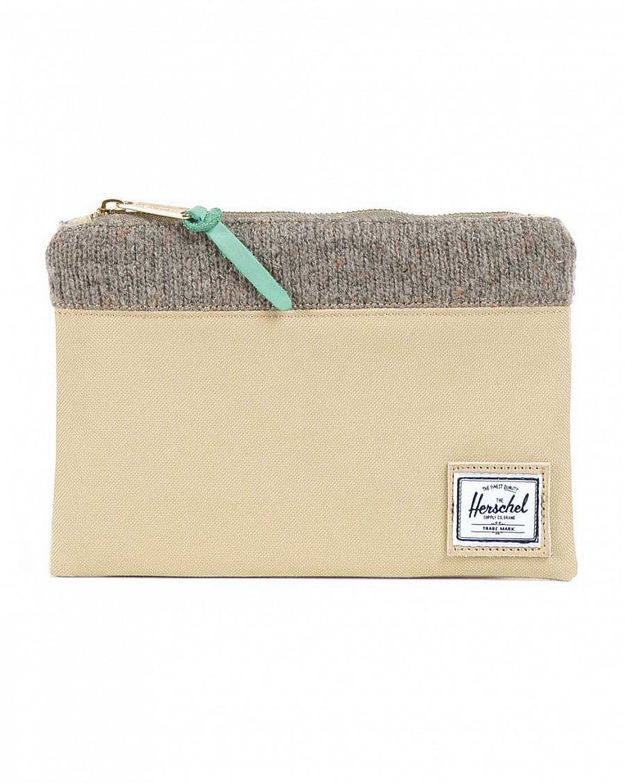 Клатч Herchel Field Pouch Medium Khaki Knit отзывы