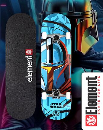 Скейтборд в Сборе Element 2 размер 8.25 (17 голубой 8.25)