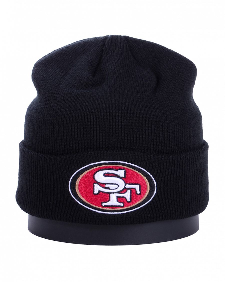 Шапка Бини с подворотом '47 Brand NFL San Francisco 49ers Black отзывы