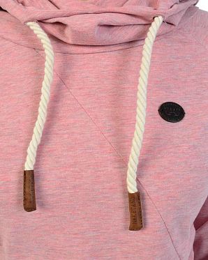 Лонгслив женский с капюшоном Naketano Mandy XI Schmutzmuschi Pink Лонгслив женский с капюшоном Naketano Mandy XI Schmutzmuschi Pink